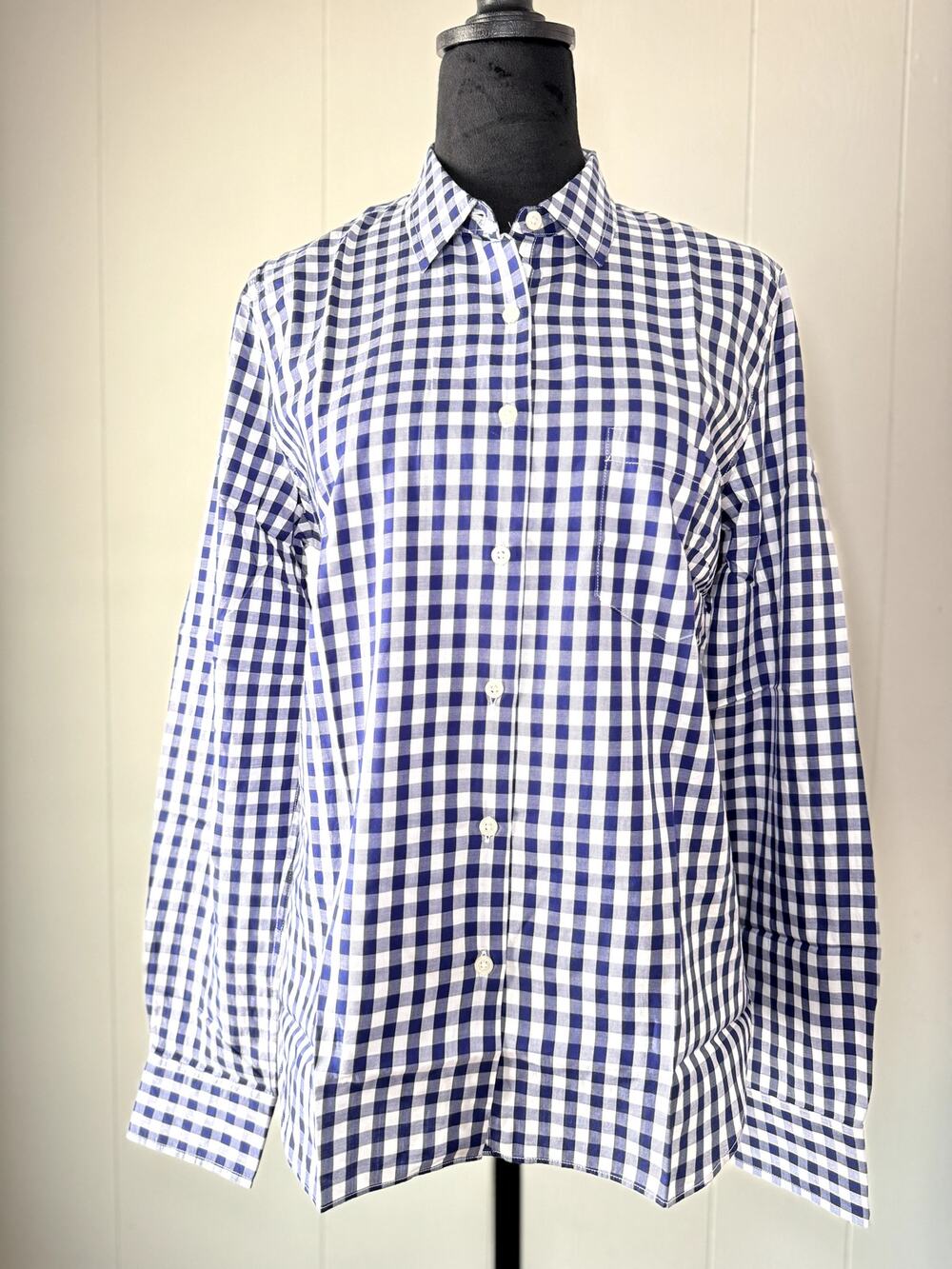 UNTUCKit: Belleza Blue Gingham Women's Shirt Size 2